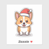 クリスマス犬 シール (シート)