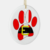 クリスマス犬 セラミックオーナメント (右)