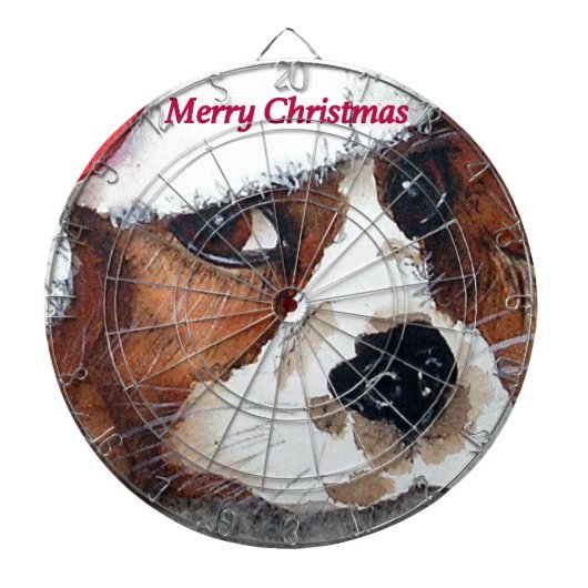 クリスマス犬 ダーツボード (正面)