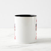 クリスマス犬 ツートーンマグカップ (中央)