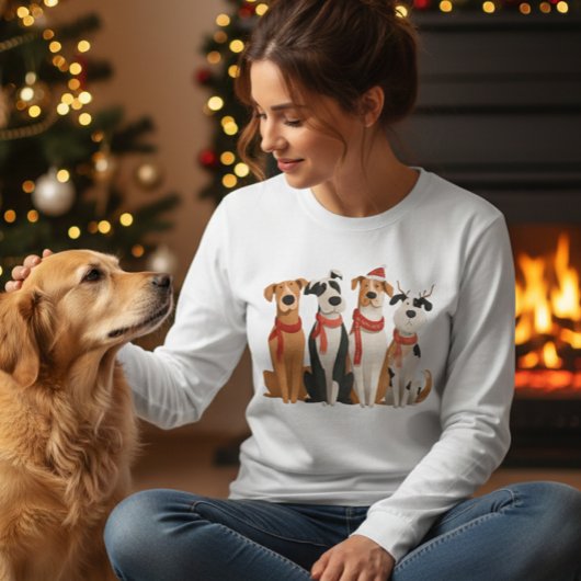 クリスマス犬 トライブレンドＴシャツ