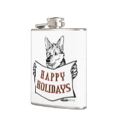 クリスマス犬：ハッピーホリデー！ フラスク (左)