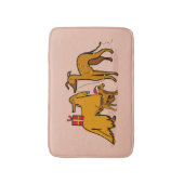 クリスマス犬 バスマット (正面縦)