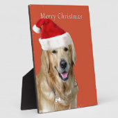 クリスマス犬 フォトプラーク (側面)
