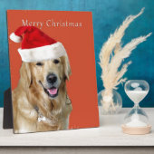 クリスマス犬 フォトプラーク (側面)