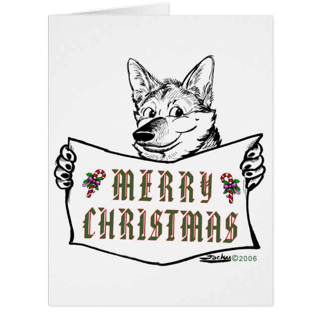 クリスマス犬：メリークリスマス！ (正面)