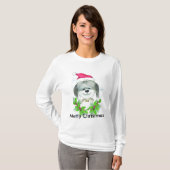 クリスマス犬 Tシャツ (正面フル)