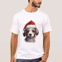 クリスマス犬 Tシャツ