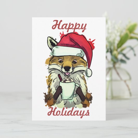 クリスマス狐 シーズンカード (スタンド正面)