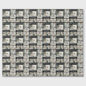 クリスマス独自の6つのフォトコラージュを作成 ラッピングペーパー (フラット)