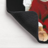 クリスマス猫およびコンピュータマウス マウスパッド (コーナー)