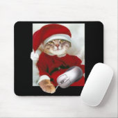 クリスマス猫およびコンピュータマウス マウスパッド (マウス)