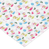 クリスマス猫が寝ている ショートテーブルランナー (コーナー)