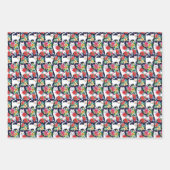 クリスマス猫たち ラッピングペーパーシート (正面3)