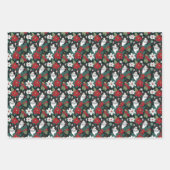 クリスマス猫たち ラッピングペーパーシート (正面)