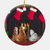 クリスマス猫ちゃん セラミックオーナメント (裏面)