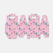 クリスマス猫と木のホリデーパターン フェイバーボックス (折り畳みなし)