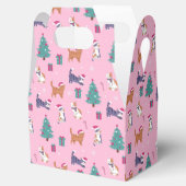 クリスマス猫と木のホリデーパターン フェイバーボックス (オープン)