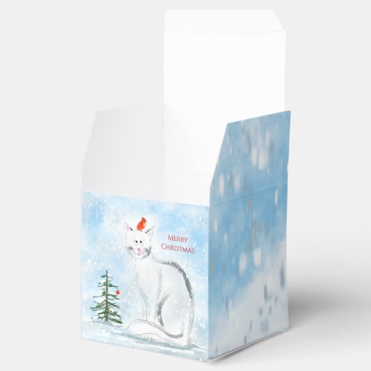 クリスマス猫のお願い箱 フェイバーボックス (オープン)