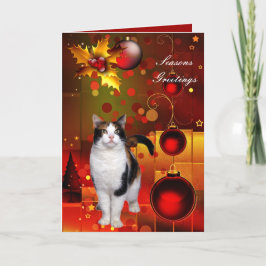 クリスマス猫のカード シーズンカード