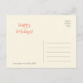 クリスマス猫のパジャマおもしろいヴィンテージCC0493 ポストカード (裏面)