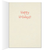 クリスマス猫のパジャマおもしろいヴィンテージCC0617カード (内側 (右))