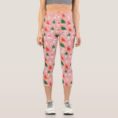 クリスマス猫のフェスティバル衣装パターン カプリレギンス (正面)