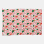 クリスマス猫のフェスティバル衣装パターン キッチンタオル (横)