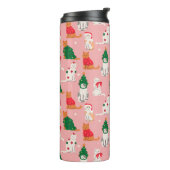 クリスマス猫のフェスティバル衣装パターン タンブラー (回転左)
