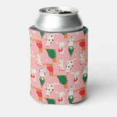 クリスマス猫のフェスティバル衣装パターン 缶クーラー (缶裏面)