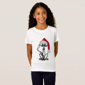 クリスマス猫の休日 Tシャツ (正面フル)