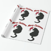 クリスマス猫の包装紙 ラッピングペーパー (アンロールド)