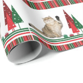 クリスマス猫の包装紙 ラッピングペーパー (ロールコーナー)