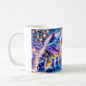 クリスマス猫の展示 コーヒーマグカップ (左)