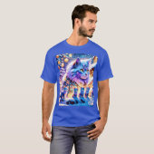 クリスマス猫の展示 Tシャツ (正面フル)