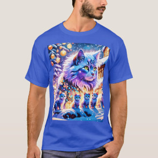 クリスマス猫の展示 Tシャツ