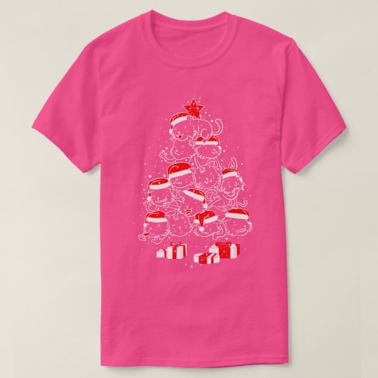 クリスマス猫の山トベフォンセカによる醜いセーター Tシャツ (デザイン正面)