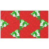 クリスマス猫の木の前刷り テーブルクロス (正面(横))