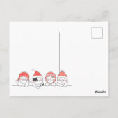 クリスマス猫はがき ポストカード (裏面)
