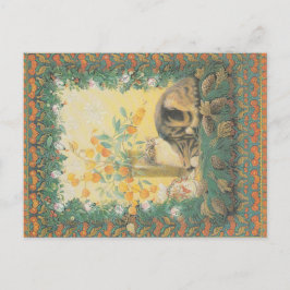 クリスマス猫はがき ポストカード