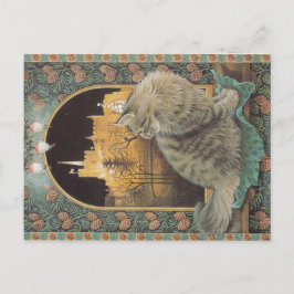 クリスマス猫はがき ポストカード