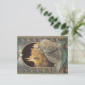 クリスマス猫はがき ポストカード (スタンド正面)