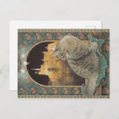 クリスマス猫はがき ポストカード (正面/裏面)