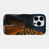 クリスマス猫カップルiPhoneケース16 Pro iPhoneケース (裏面横)