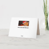 クリスマス猫グリーティングカード カード (裏面)