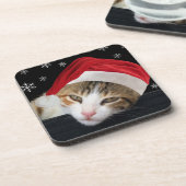 クリスマス猫コースター コースター (左側)