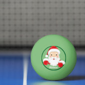 クリスマス猫ストッキングスタッファー名サンタクロース 卓球ボール (ネット)