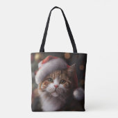 クリスマス猫トート財布 トートバッグ (裏面)