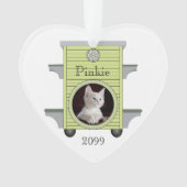 クリスマス猫ネコUploadフォトキャットハウス オーナメント (正面)