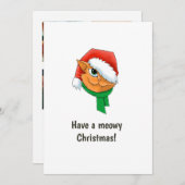 クリスマス猫フォトコラージュ シーズンカード (正面/裏面)